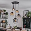 Gastor Suspension, Boule lumineuse 45 cm Noir, 5 lumières