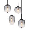 ATTILA Suspension Luminaires Globo Lighting Noir, 8 lumières