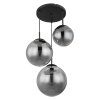 JOEL Suspension Luminaires Globo Lighting Noir, 3 lumières