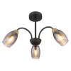 GERLY Plafonnier Luminaires Globo Lighting Noir, 3 lumières