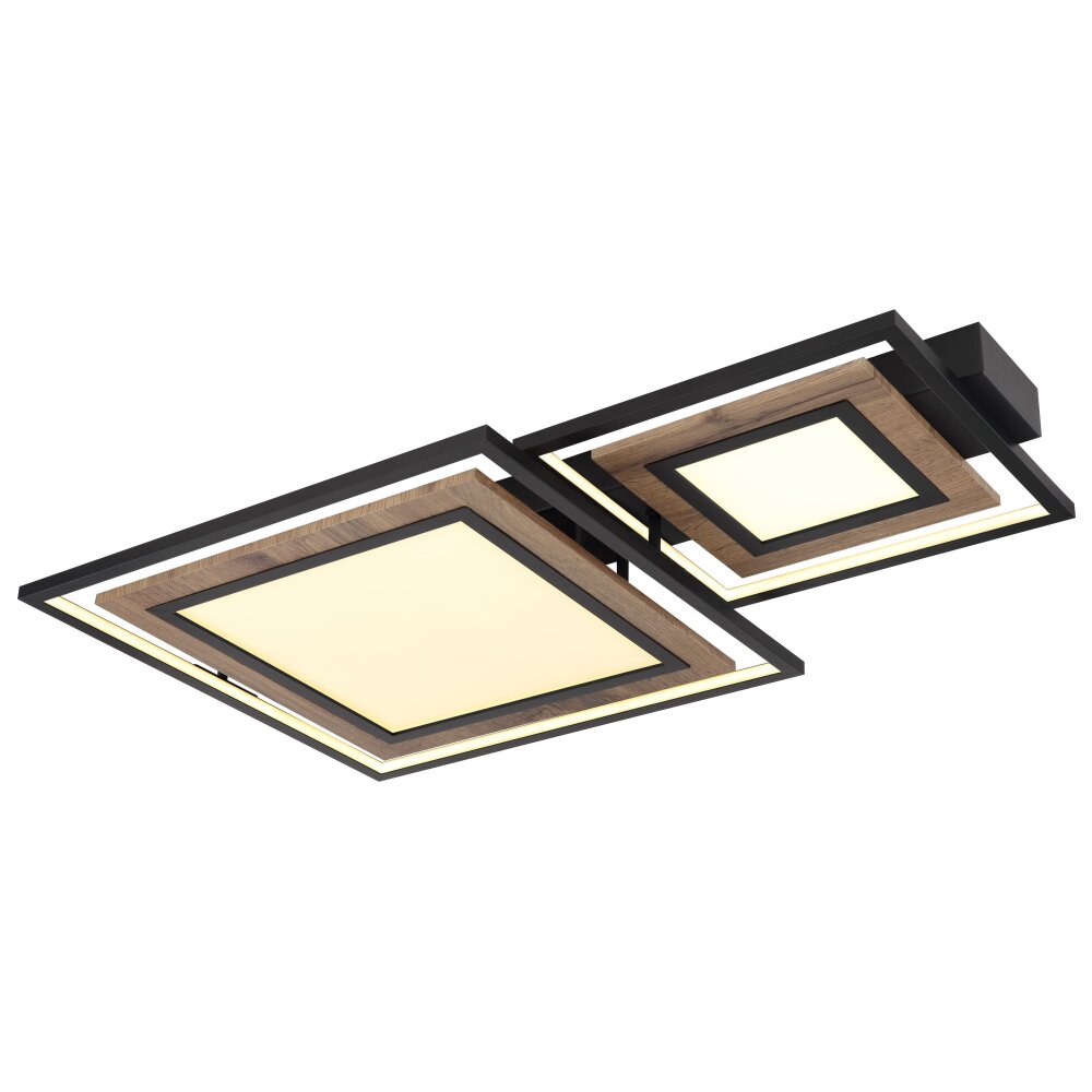 GABALDO Plafonnier Luminaires Globo Lighting LED Couleur bois, Noir, Blanc, 1 lumière main product photo
