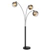 Newcastle Lampadaire Luminaires Globo Lighting Noir, 3 lumières