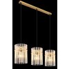 Gorley Suspension Luminaires Globo Lighting Or, 3 lumières