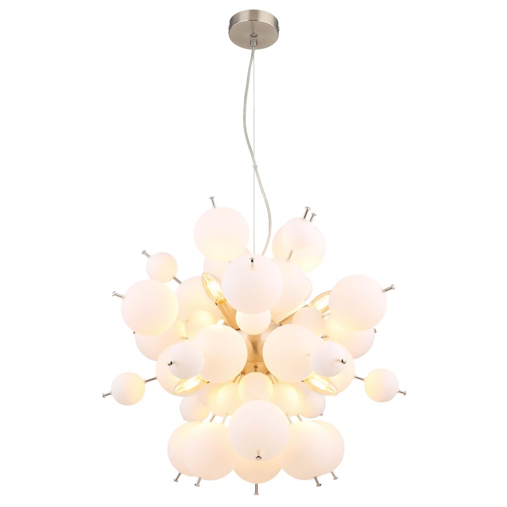 Udo Suspension Luminaires Globo Lighting Nickel mat, 6 lumières main product photo