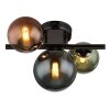 Riha Plafonnier Luminaires Globo Lighting Gris, 3 lumières