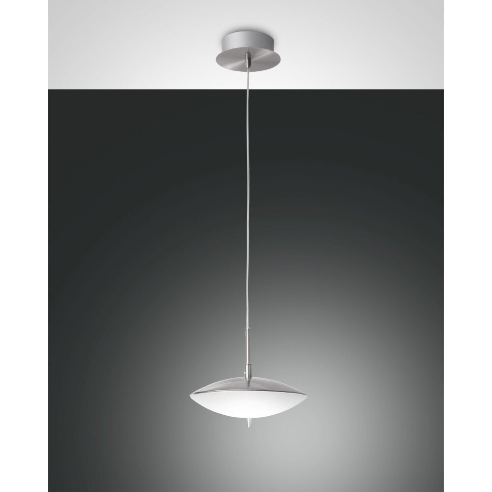 Suspension Fabas Luce Spiny LED Nickel mat, 1 lumière main product photo