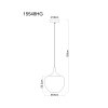Maxy Suspension Luminaires Globo Lighting Chrome, Noir, 1 lumière