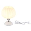 Maxy Lampe à poser Luminaires Globo Lighting Chrome, Blanc, 1 lumière