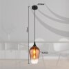 Lavus Suspension Luminaires Globo Lighting Noir, 1 lumière