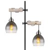 Ryan Lampadaire Luminaires Globo Lighting Écru, Noir, 2 lumières Ryan Lampadaire Luminaires Globo Lighting Écru, Noir, 2 lumières