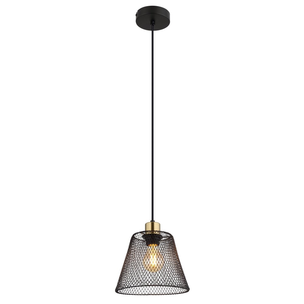 Baku Suspension Luminaires Globo Lighting Noir, 1 lumière main product photo