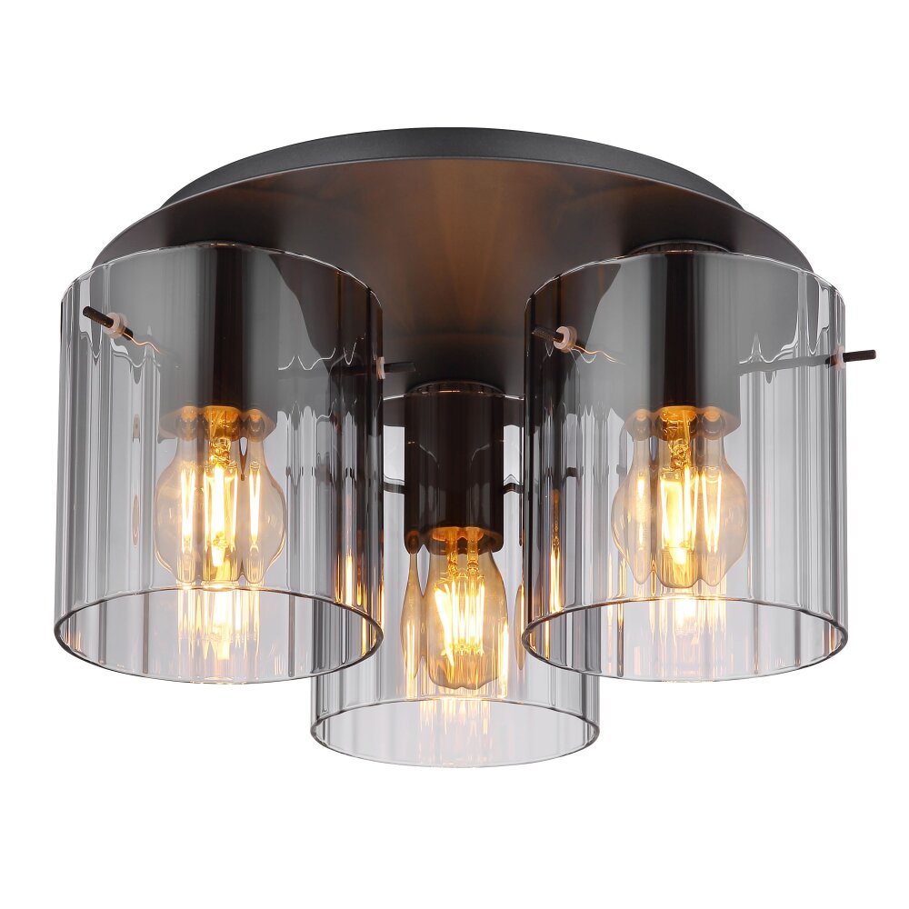 Tulivar Plafonnier Luminaires Globo Lighting Gris, 3 lumières main product photo