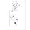 Tulivar Suspension Luminaires Globo Lighting Gris, 3 lumières