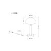 Uldin Lampe à poser Luminaires Globo Lighting LED Fumé, 1 lumière