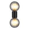 Ander Applique murale Luminaires Globo Lighting Noir, 2 lumières