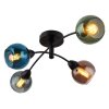 Zarlona Plafonnier Luminaires Globo Lighting Noir, 4 lumières