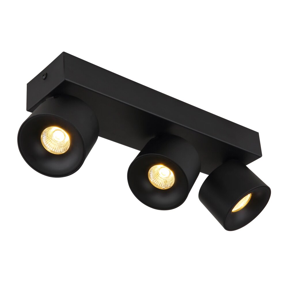 Rae Plafonnier Luminaires Globo Lighting LED Noir, 3 lumières main product photo