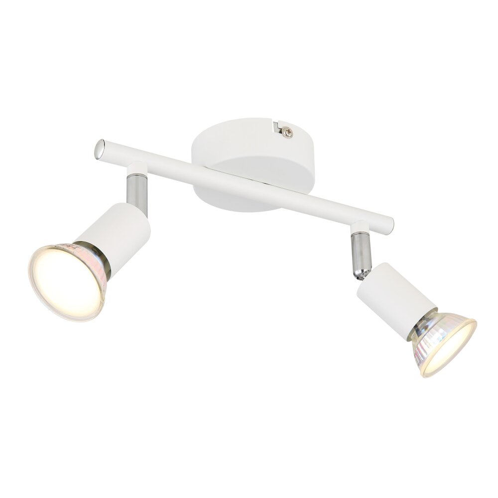 Matrix Plafonnier, Spot de plafond, Applique murale, Spot mural Luminaires Globo Lighting Blanc, 2 lumières main product photo