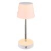Carlos Lampe à poser Luminaires Globo Lighting LED Chrome, Blanc, 1 lumière