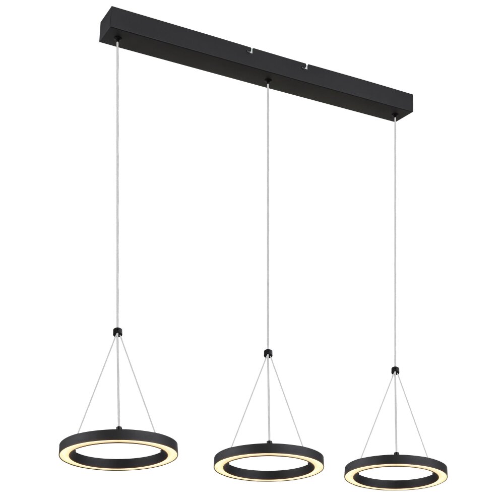 Grenvix Suspension Luminaires Globo Lighting LED Noir, 1 lumière main product photo