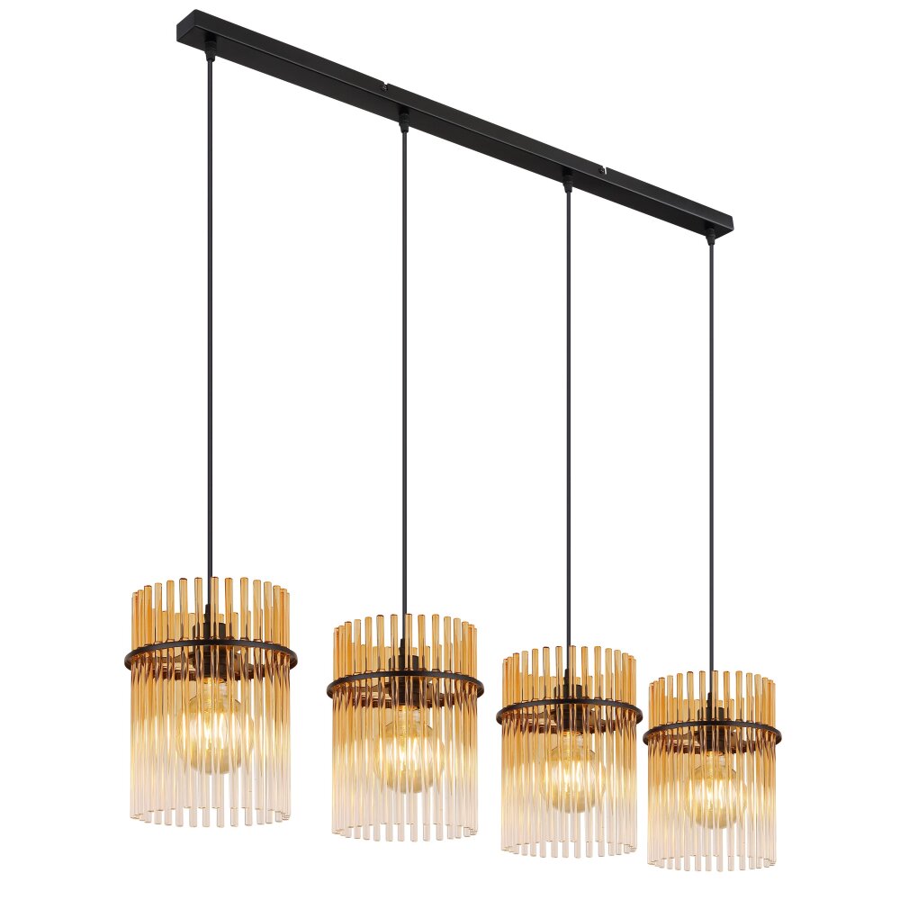 Gorley Suspension Luminaires Globo Lighting Noir, 4 lumières main product photo