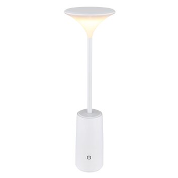 Quirin Lampe à poser Luminaires Globo Lighting LED Blanc, 1 lumière Quirin Lampe à poser Luminaires Globo Lighting LED Blanc, 1 lumière