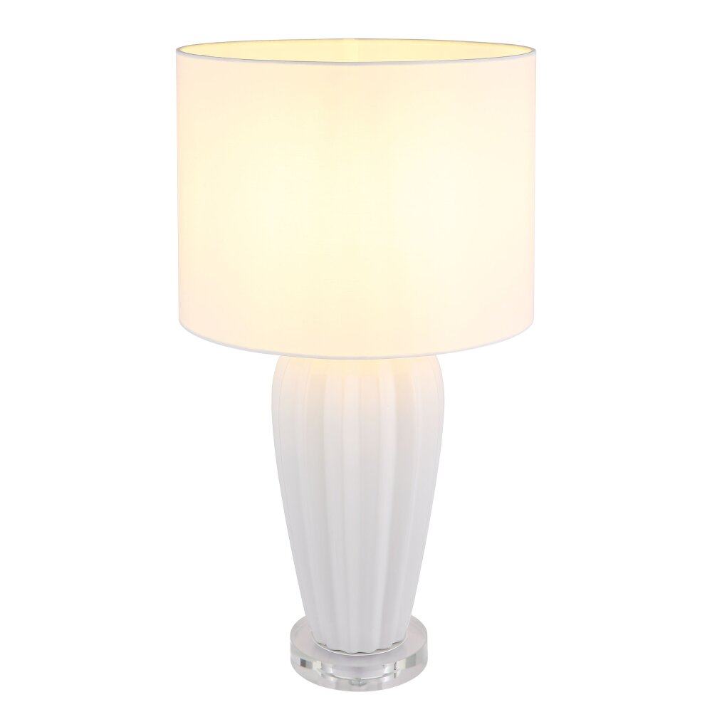 Irina Lampe à poser Luminaires Globo Lighting Transparent, Blanc, 1 lumière main product photo