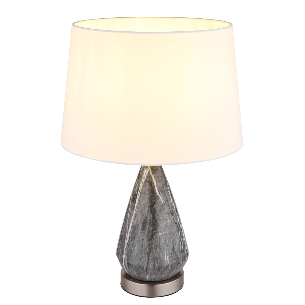 Kisa Lampe à poser Luminaires Globo Lighting Nickel mat, 1 lumière main product photo