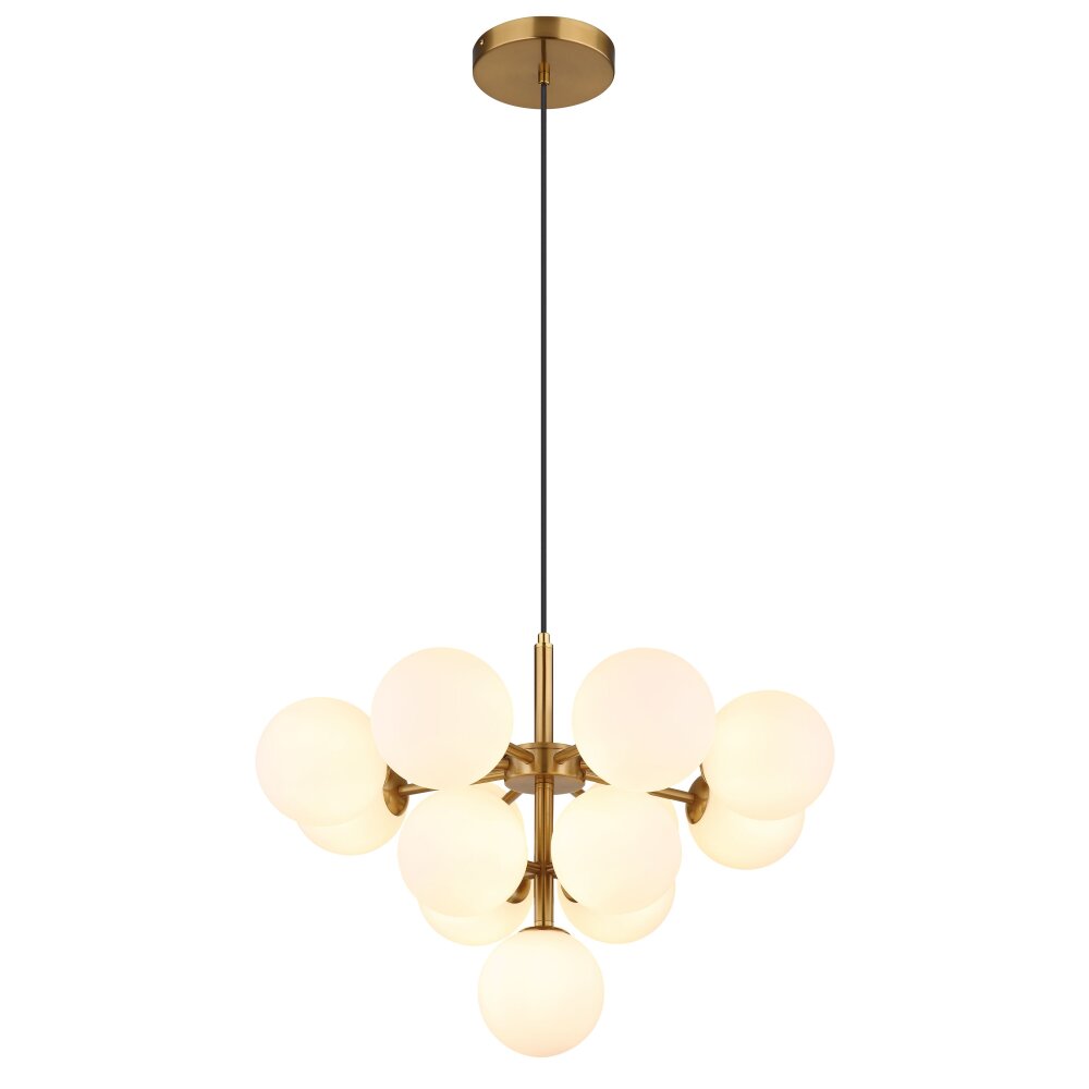Grappy Suspension Luminaires Globo Lighting Or, 13 lumières main product photo