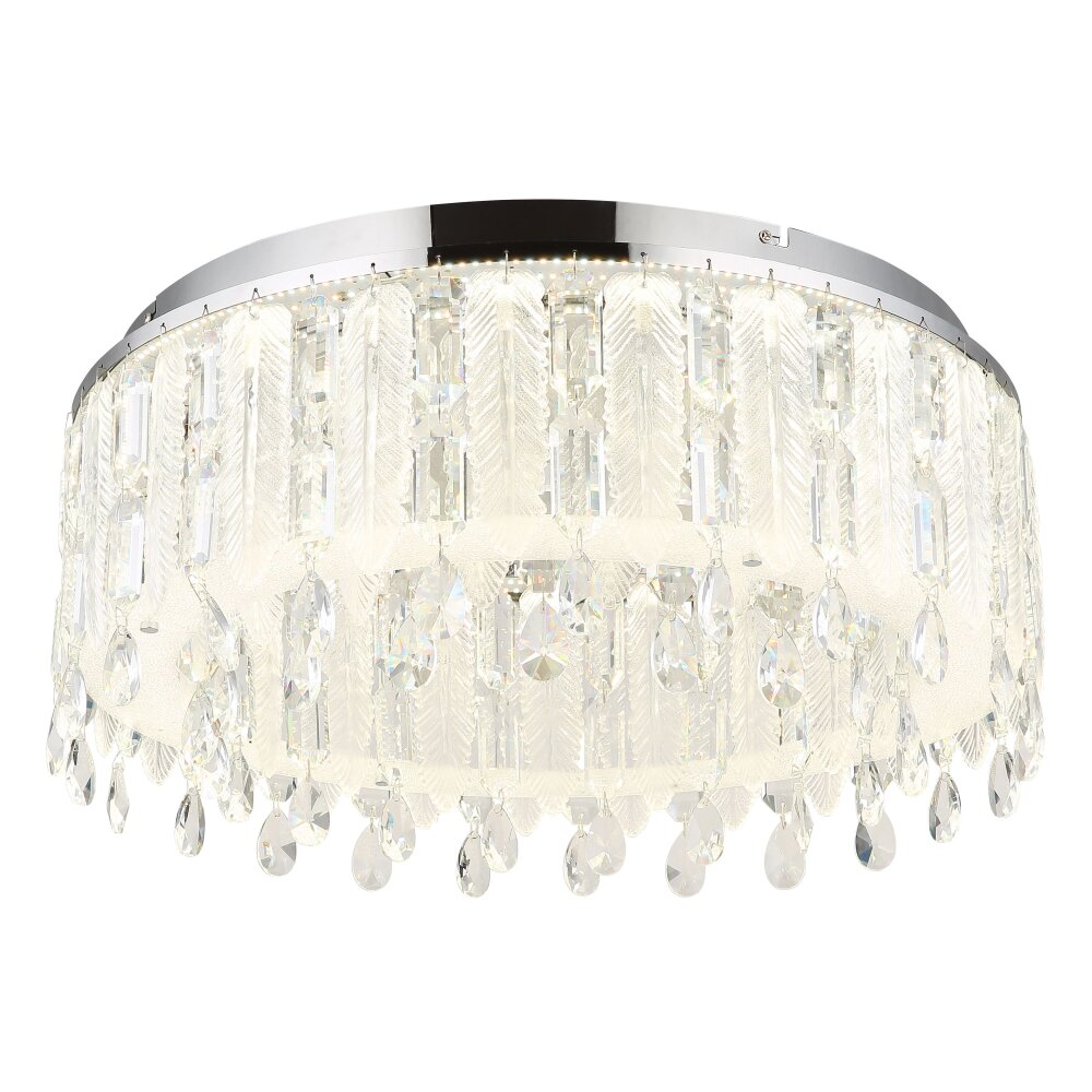 Klunka Plafonnier Luminaires Globo Lighting LED Chrome, 1 lumière, Télécommandes main product photo