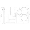 Briggs Suspension Luminaires Globo Lighting LED Noir, 1 lumière, Télécommandes