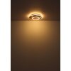 Julio Plafonnier Luminaires Globo Lighting LED Bois foncé, Écru, 1 lumière