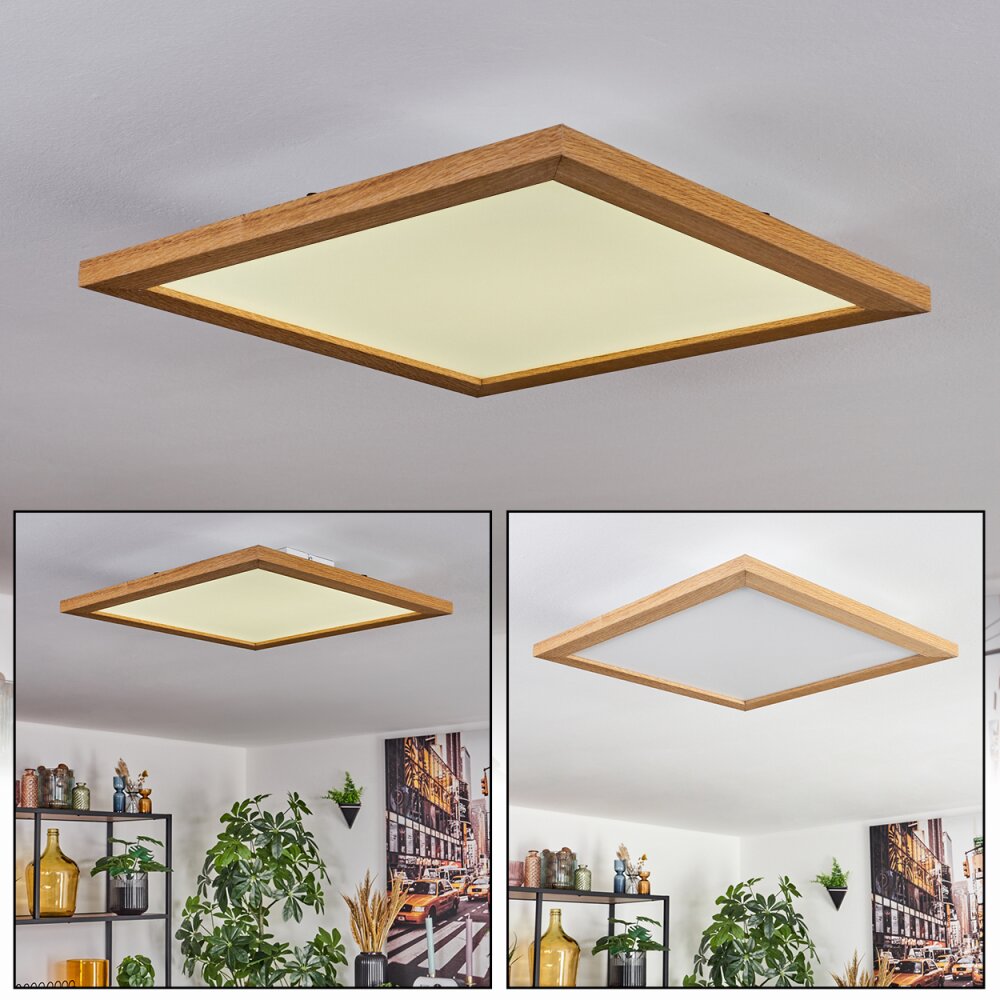 Tavlov Plafonnier, Panel LED Couleur bois, 1 lumière main product photo