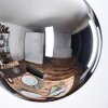 Gastor Suspension, Boule lumineuse Chrome, Fumé, 3 lumières