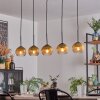 Koyoto Boule lumineuse, Suspension Noir, 5 lumières
