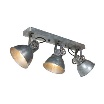 Gearmetal Plafonnier, Spot de plafond Luminaires Steinhauer, 3 lumières
