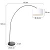 Solva Lampadaire Luminaires Steinhauer Blanc, 1 lumière