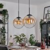 Gastor Suspension, Boule lumineuse Noir, 2 lumières