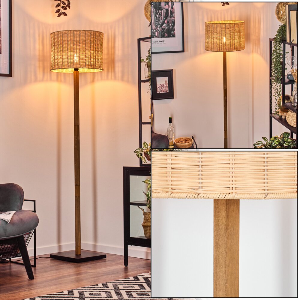 Cavaca Lampadaire Écru, Noir, 1 lumière main product photo