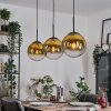 Gastor Suspension, Boule lumineuse, Suspension Or, Clair, 3 lumières