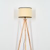 Chellas Lampadaire Écru, Noir, 1 lumière