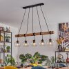 Koyoto Suspension, Boule lumineuse, Suspension Écru, Noir, 5 lumières