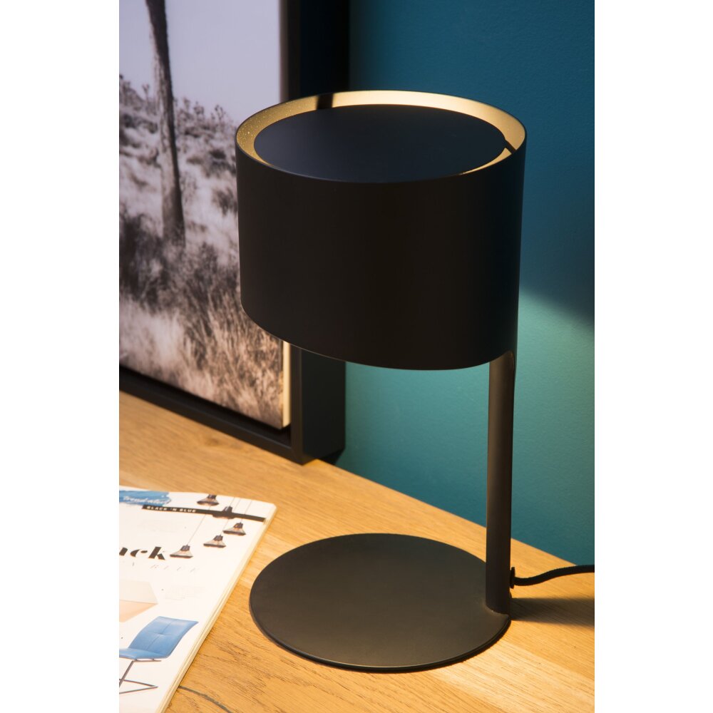 Lampe de table Lucide KNULLE Noir, 1 lumière main product photo