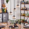 Koyoto Suspension, Boule lumineuse, Suspension Ambre, Clair, 4 lumières