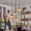 Koyoto Suspension, Boule lumineuse, Suspension Ambre, Clair, 4 lumières