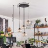 Koyoto Suspension, Boule lumineuse, Suspension Ambre, Clair, 4 lumières