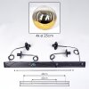 Gastor Suspension, Boule lumineuse, Suspension Or, Clair, 4 lumières