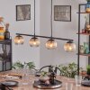 Koyoto Suspension, Boule lumineuse, Suspension Ambre, Clair, 4 lumières