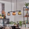 Koyoto Suspension, Boule lumineuse, Suspension Bleu, Vert, Cuivré, 3 lumières
