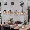 Gastor Suspension, Boule lumineuse, Suspension Ambre, Clair, 4 lumières